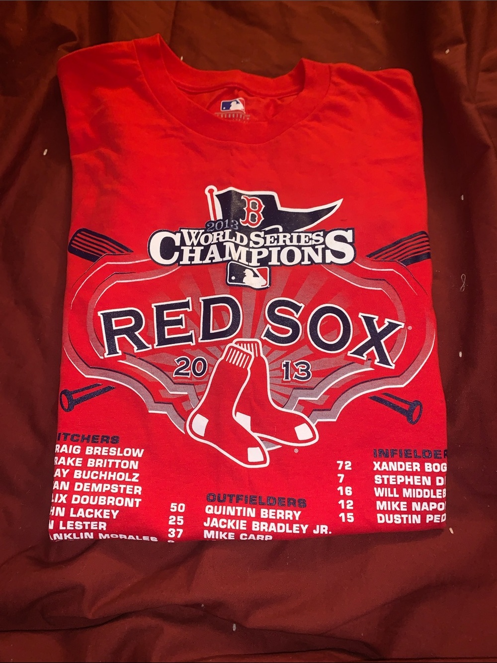 MLB Red Boston Red Sox World Series Champions Tee